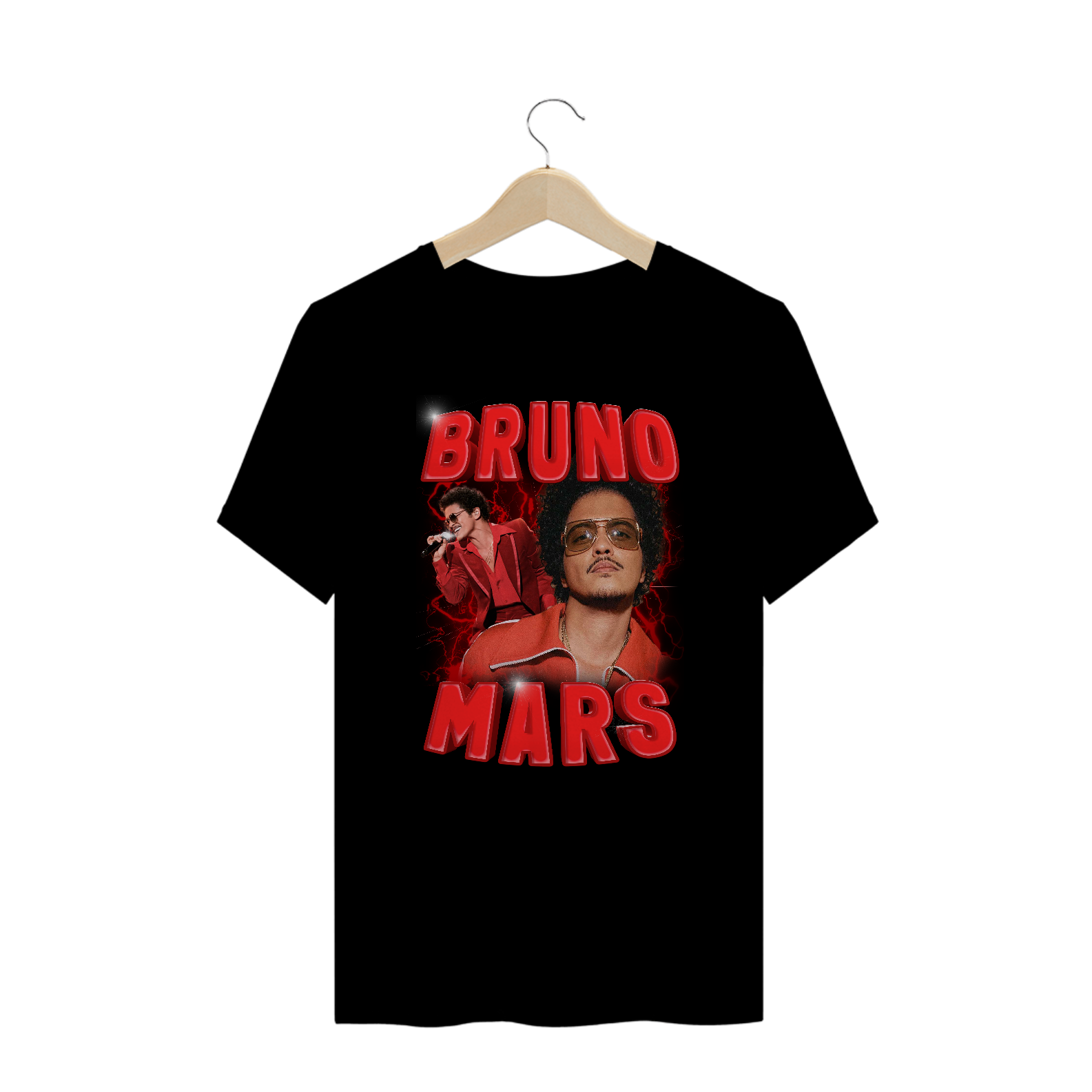 Bruno Mars Vermelho Plus Size